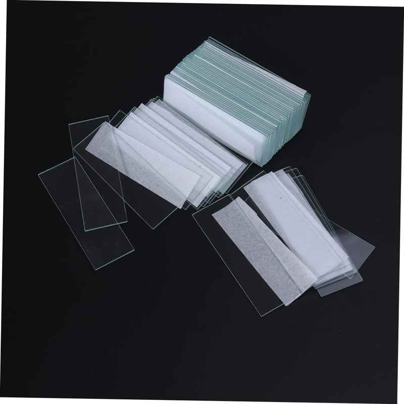 Microscope Slides And Coverslips Set 50 Pieces Glass With Prepared Specimens For Biology Science Education - Image 2